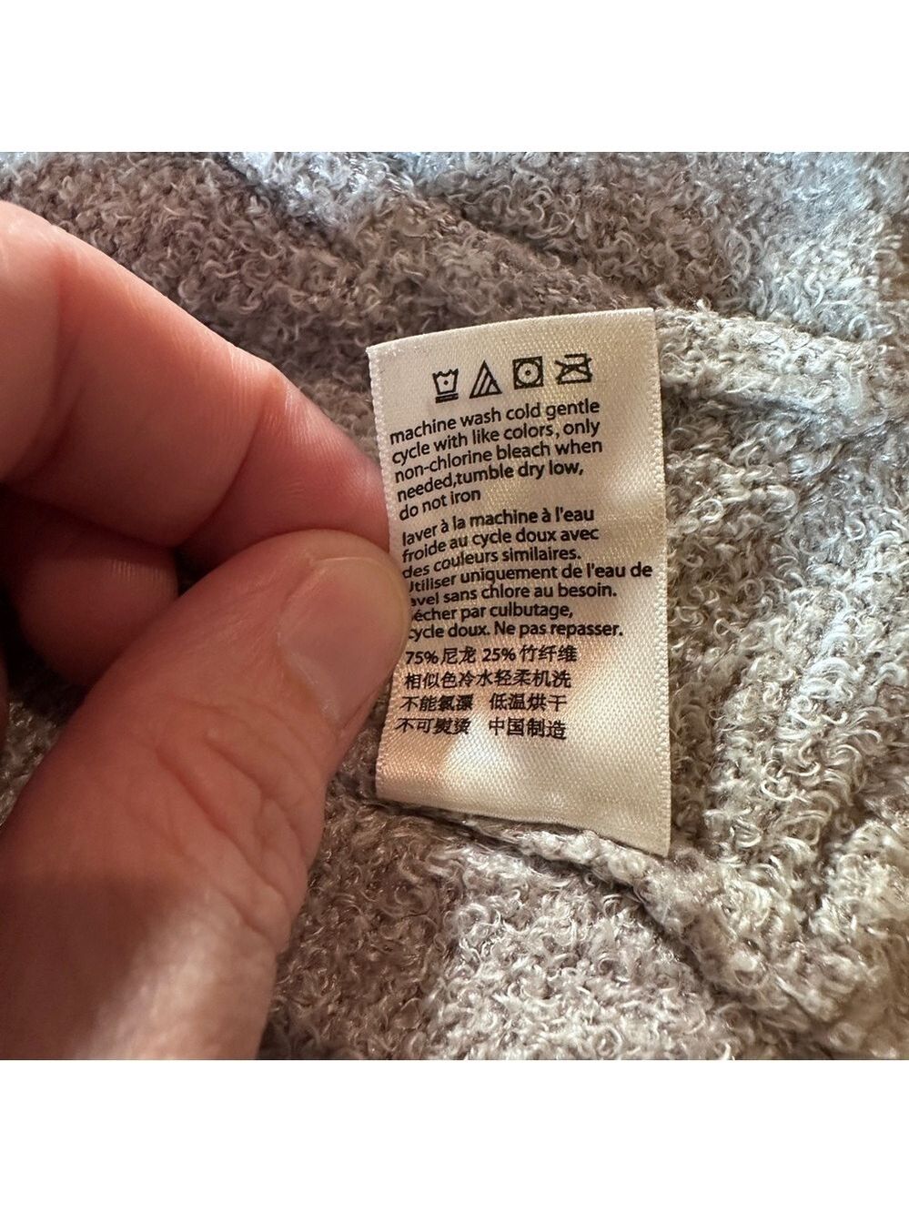 Barefoot Dreams Cozy Gray Cardigan - Picture 7 of 7